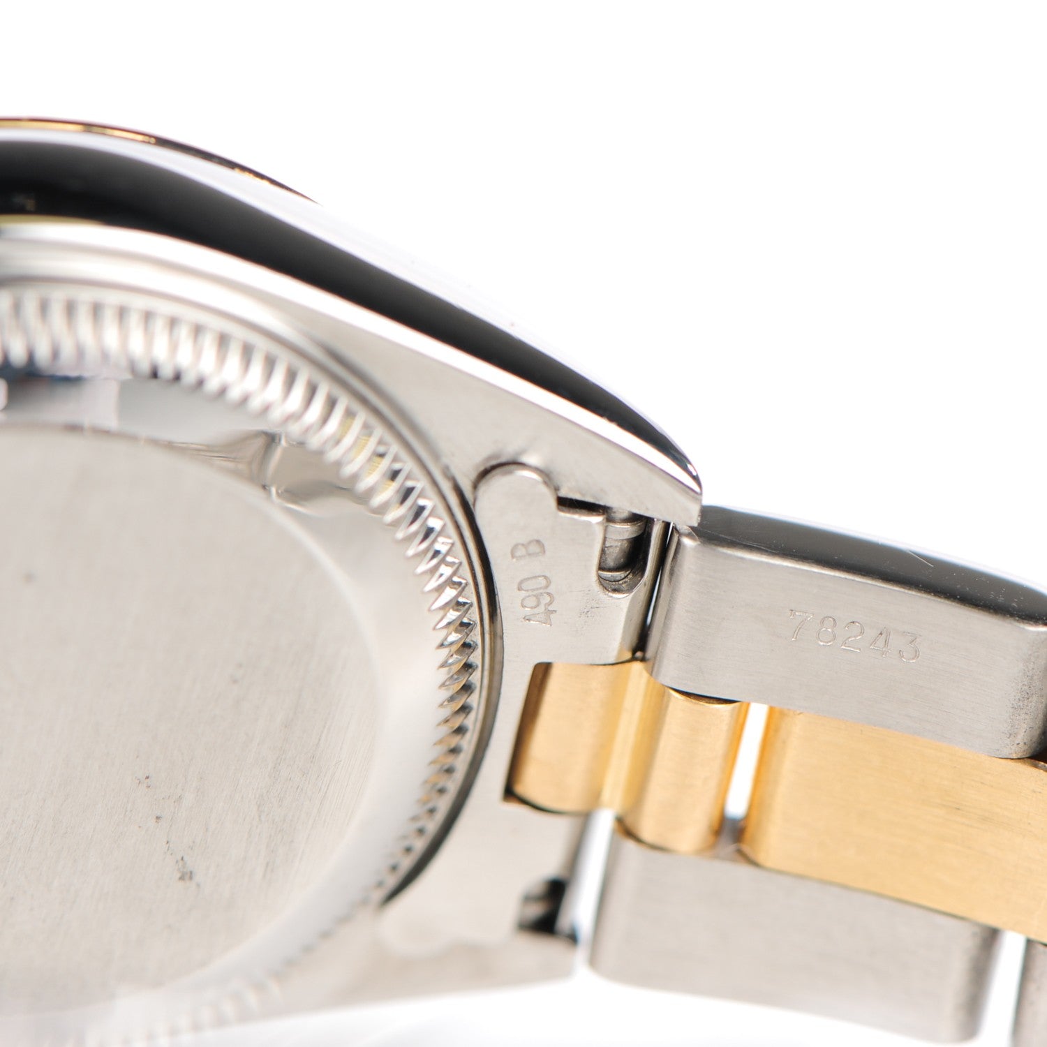 Rolex Stainless Steel 18K Yellow Gold 26mm Oyster Perpetual Datejust Watch White Roman 79173 9 of 11