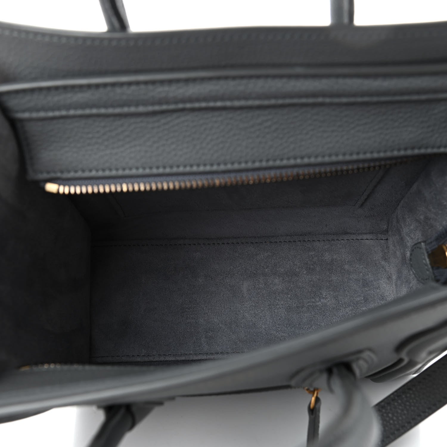 Celine Baby Drummed Calfskin Nano Luggage Kohl 4 of 4