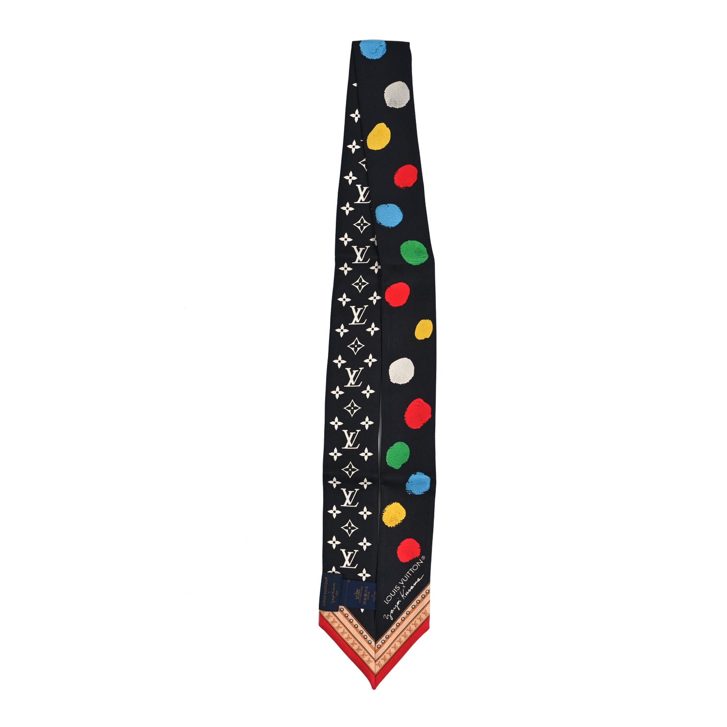 LV X YK Silk Monogram Bandeau Black Multicolor