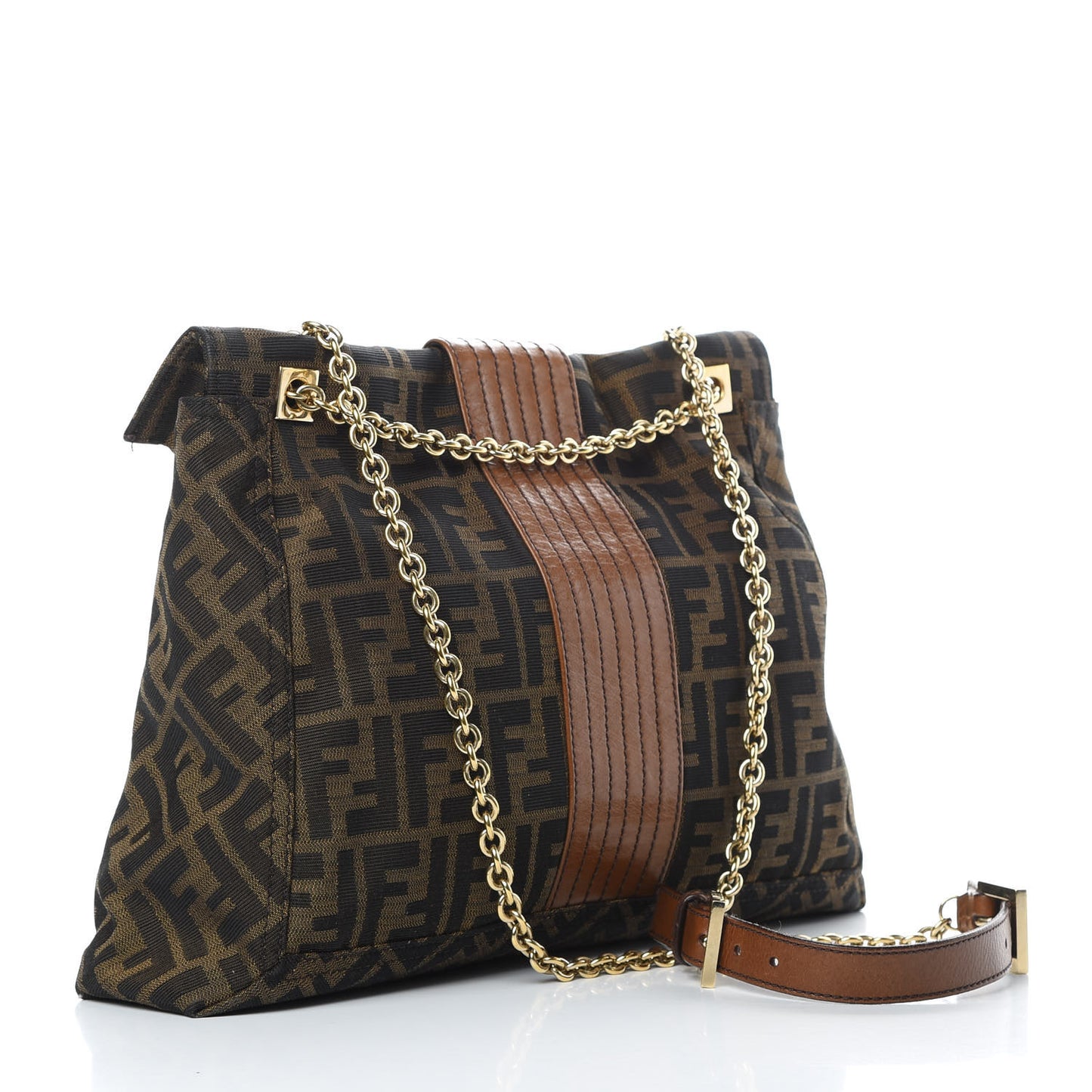 Zucca Vitello Acqua Maxi Baguette Shoulder Bag Tobacco