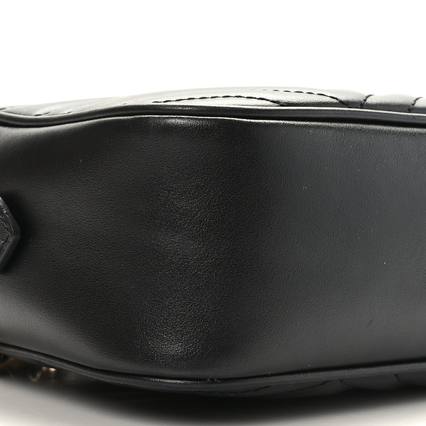 Calfskin Matelasse Small GG Marmont Chain Shoulder Bag Black