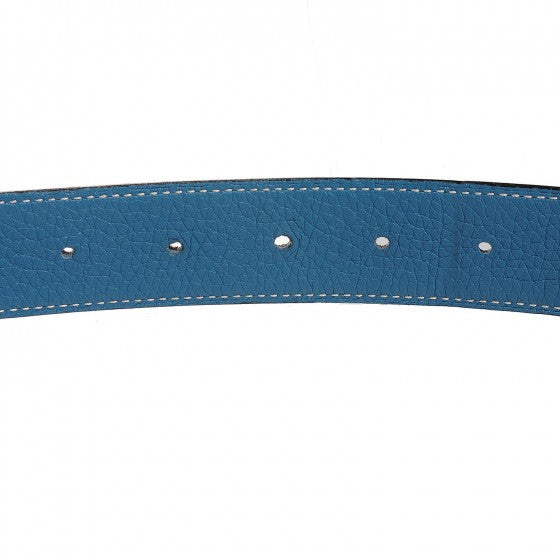 Togo Box 32mm H Belt 90 Blue Jean Noir