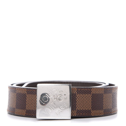 Louis Vuitton Damier Ebene LV Paris Buckle Belt 85 34 1 of 8