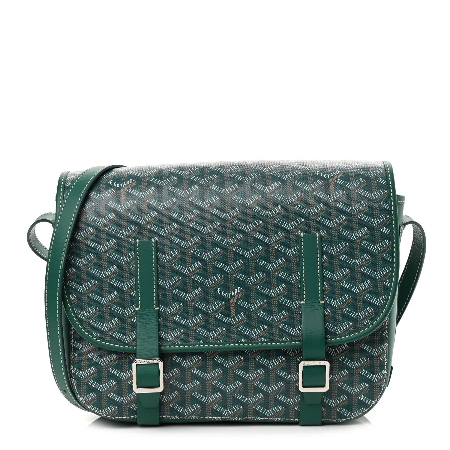 Goyard Goyardine Belvedere MM Messenger Bag Green 1 of 9