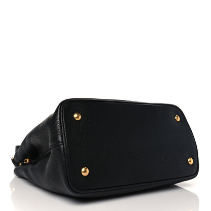 Prada Vitello Daino Shopping Tote Black 3 of 8
