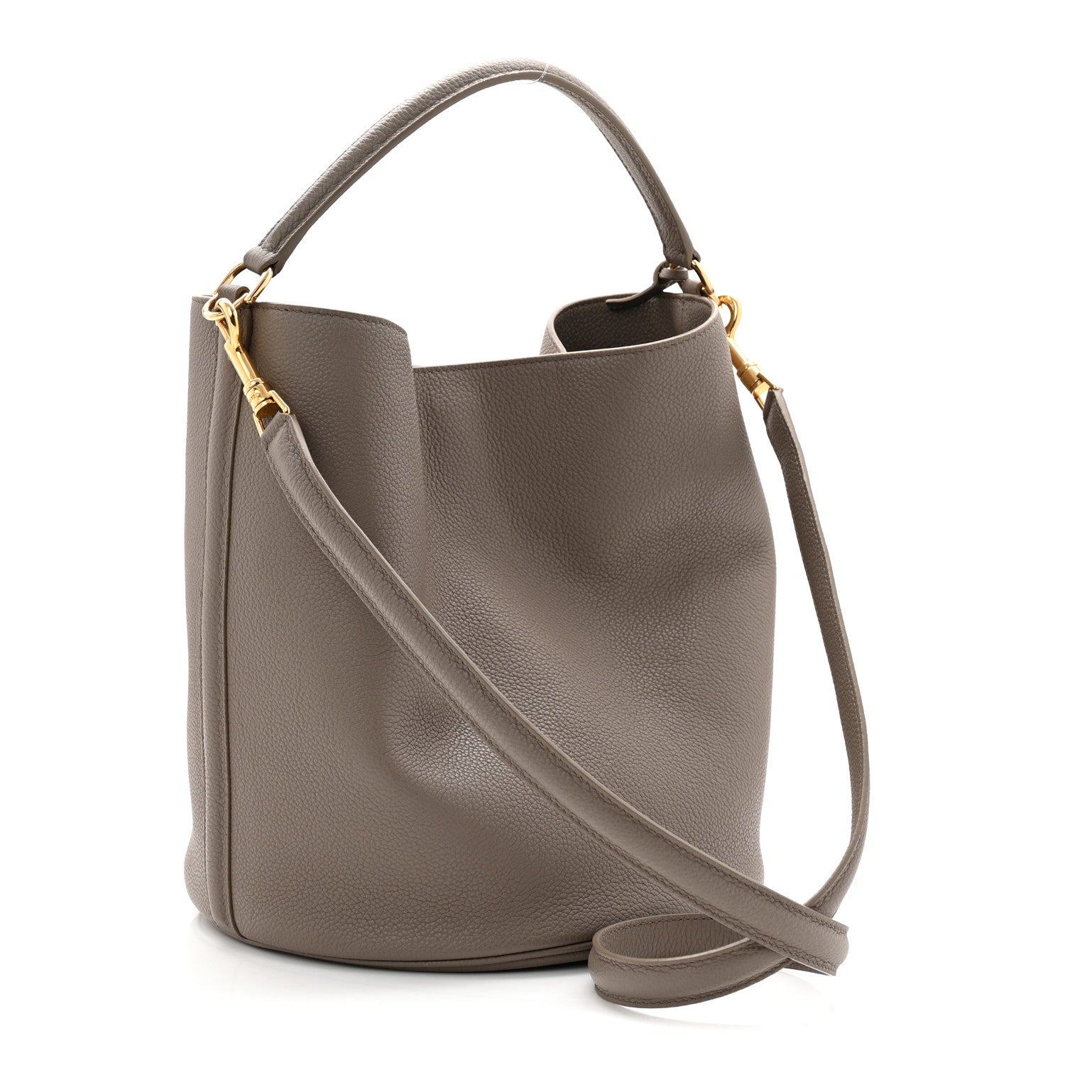 Celine Supple Grained Calfskin Bucket 16 Bag Pebble 4 of 12