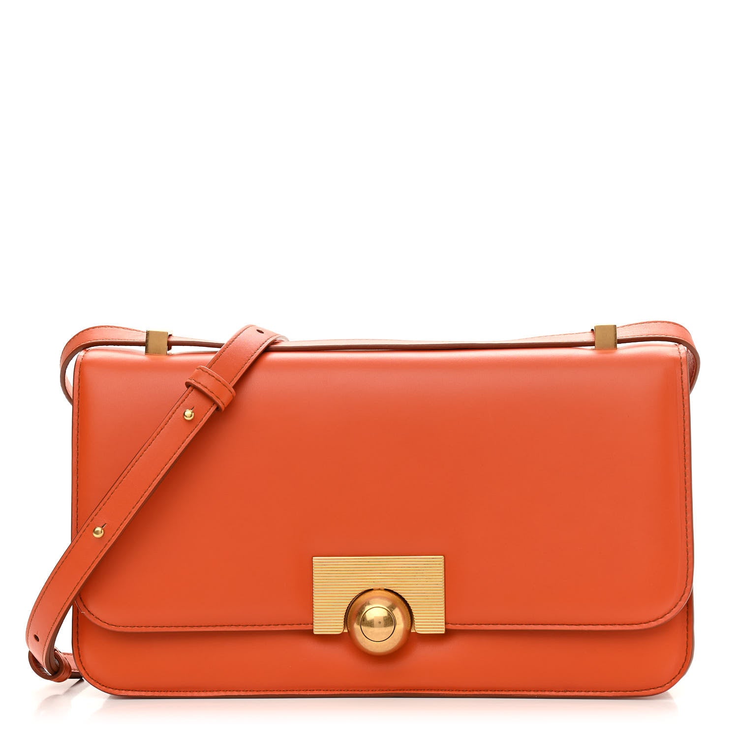 Bottega Veneta Spazzolato Calfskin Classic BV Classic Bag Orange 1 of 10