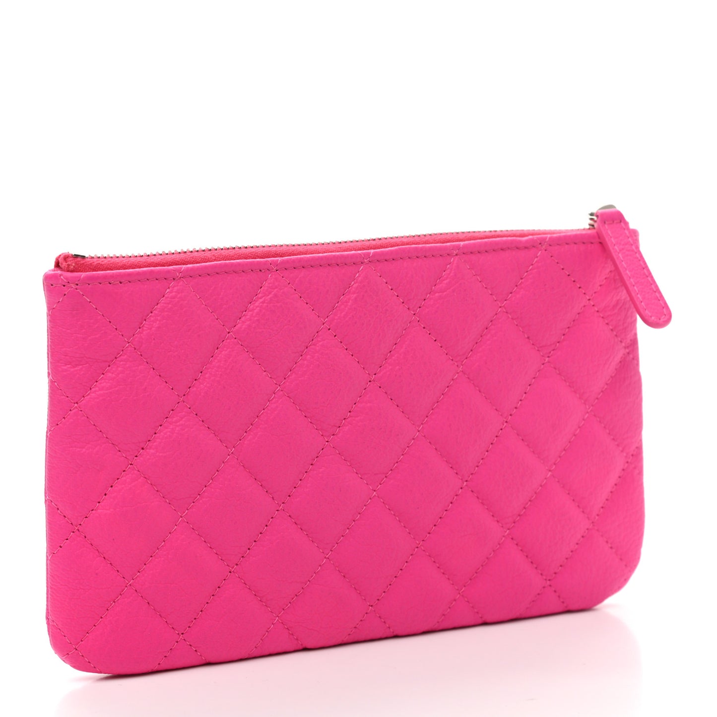 Goatskin Quilted Medium Reissue Cosmetic Case Pink