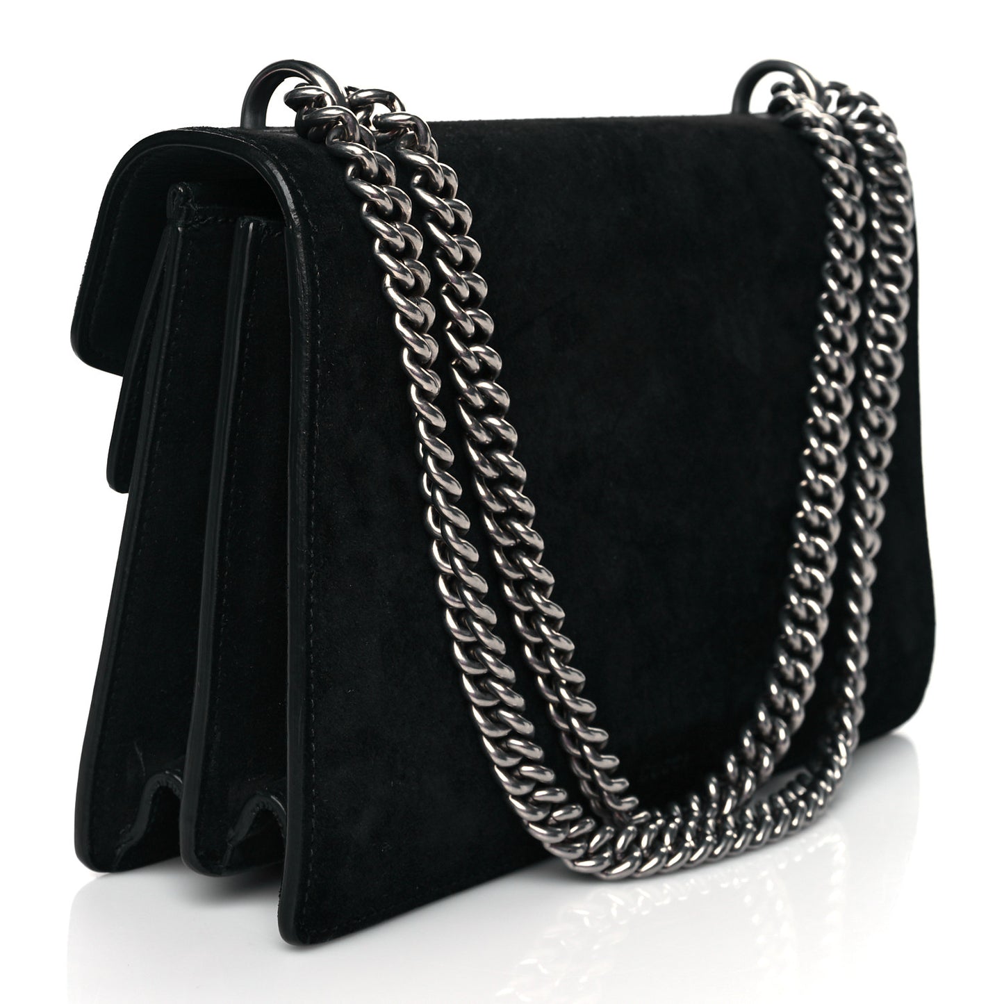Suede Small Dionysus Shoulder Bag Black