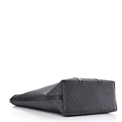Gucci GG Supreme Monogram Tote Black Grey 4 of 11
