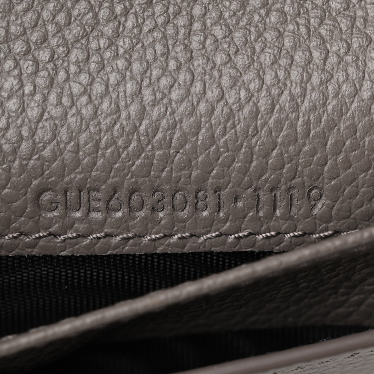 Saint Laurent Grained Calfskin Rive Gauche Compact Zip Around Wallet Fog 9 of 9
