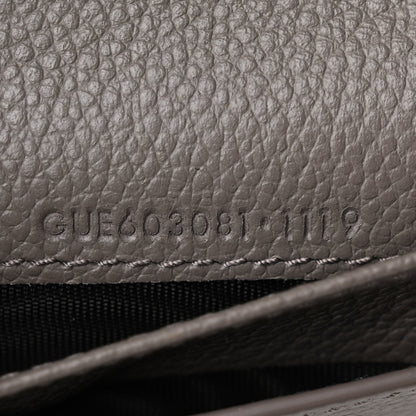 Saint Laurent Grained Calfskin Rive Gauche Compact Zip Around Wallet Fog 9 of 9