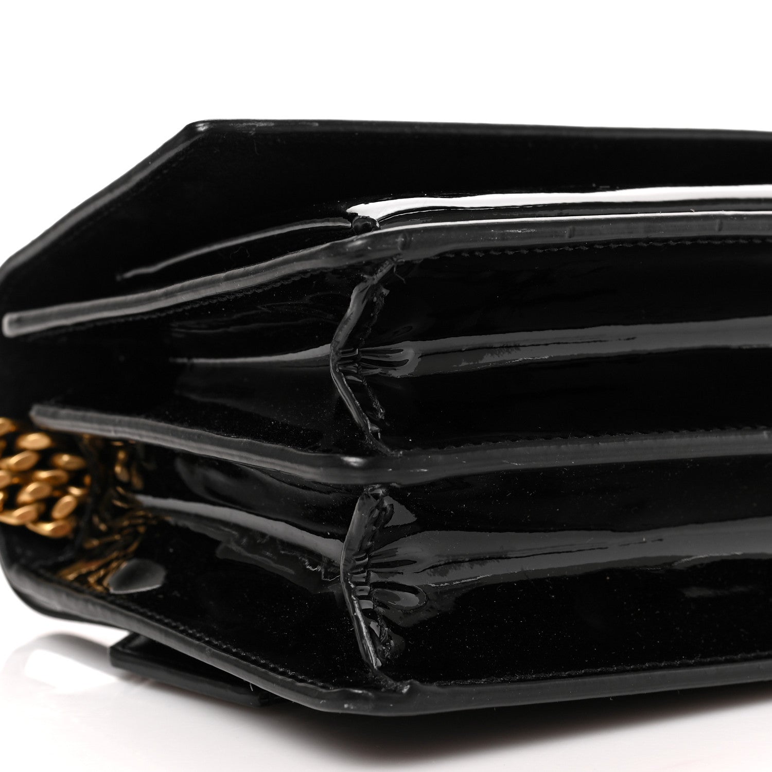 Saint Laurent Patent Small Monogram Sunset Black 7 of 9