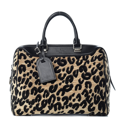 Louis Vuitton Jacquard Velvet Leopard Print Stephen Sprouse Speedy 1 of 14