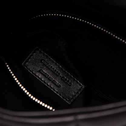 Saint Laurent Lambskin Quilted Toy Loulou Puffer Monogram Chain Satchel Black 8 of 12