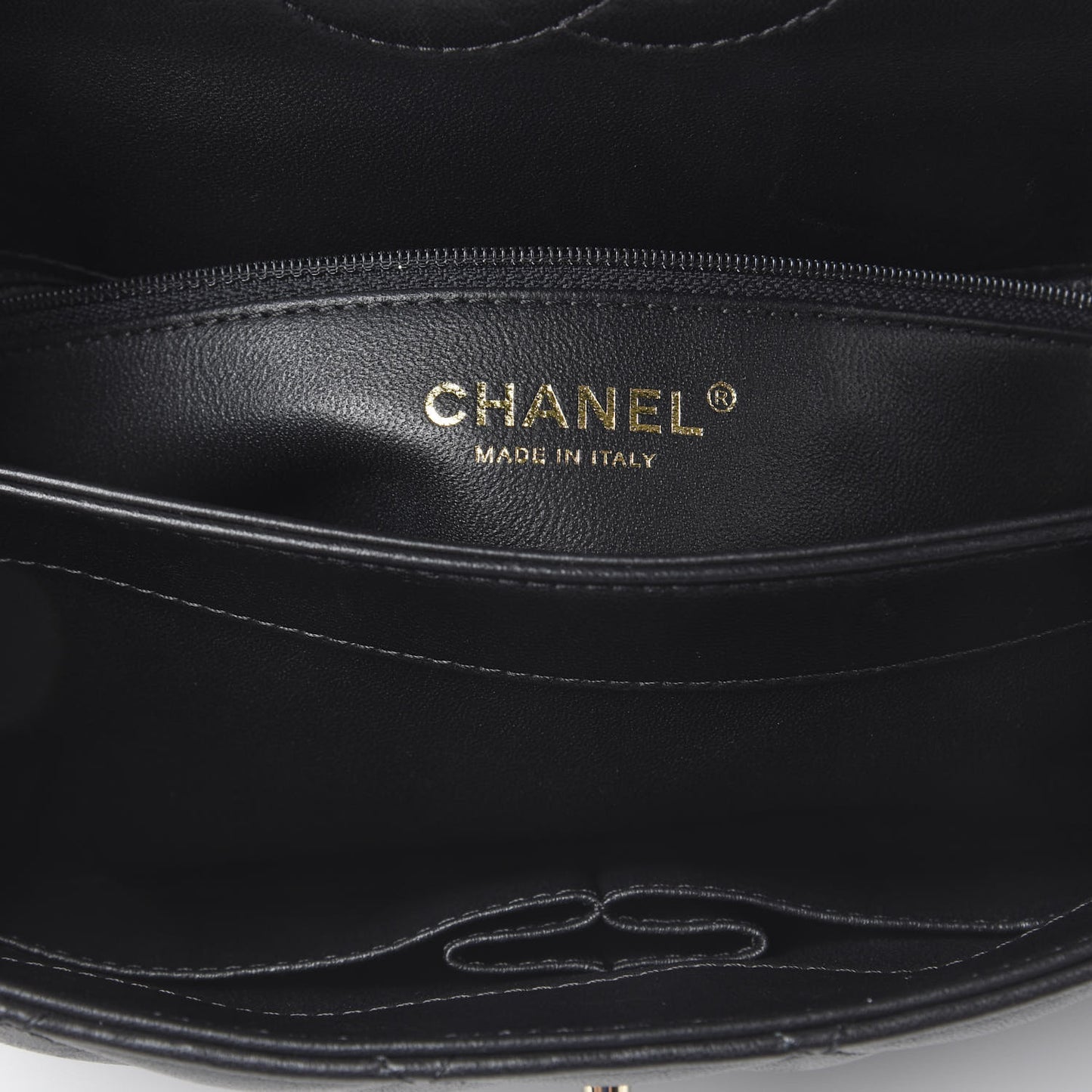 Lambskin Quilted Medium Trendy CC Flap Black