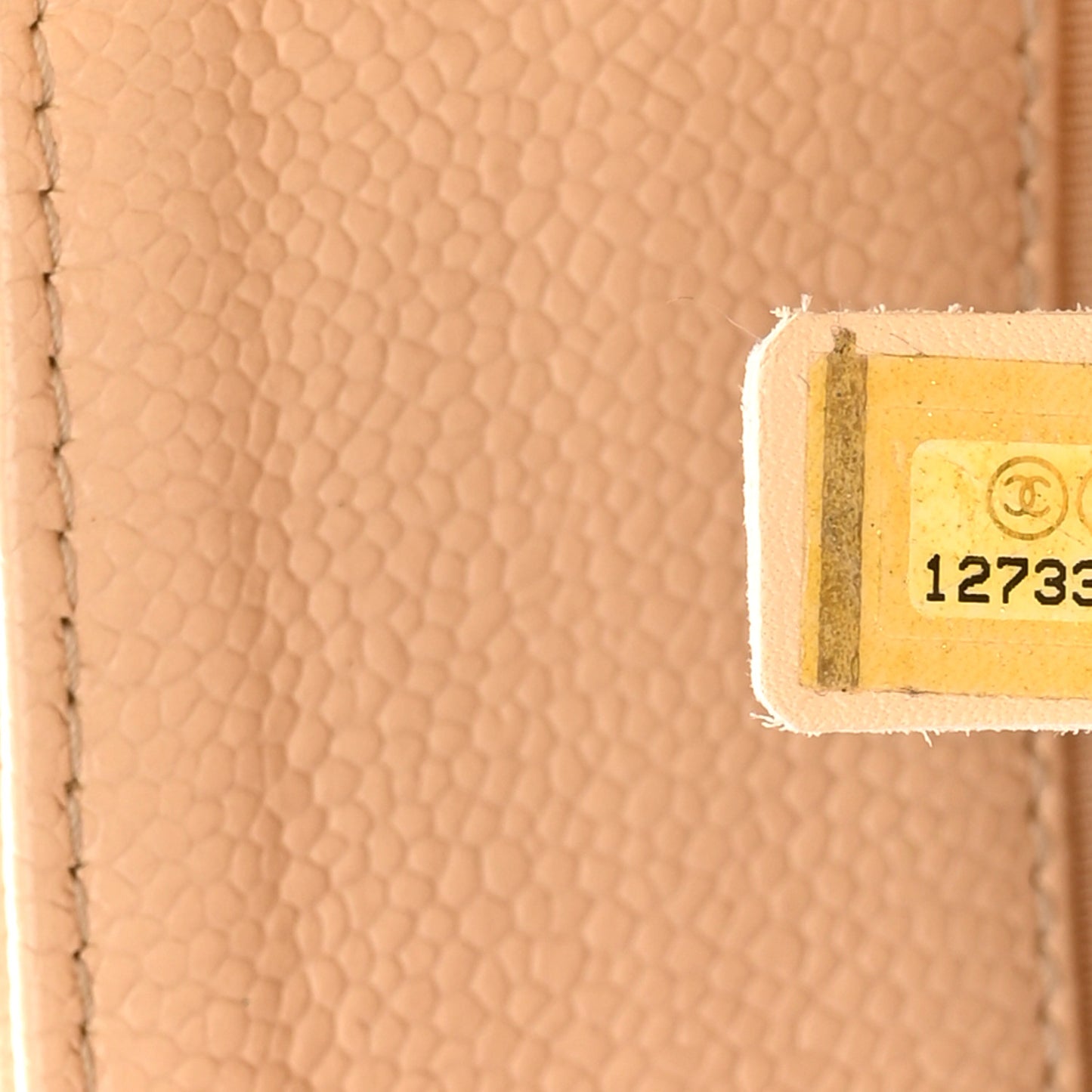 Caviar Quilted Grand Shopping Tote GST Beige Clair