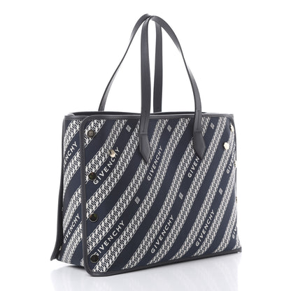Givenchy Canvas Jacquard Medium Bond Tote Oil Blue 2 of 10