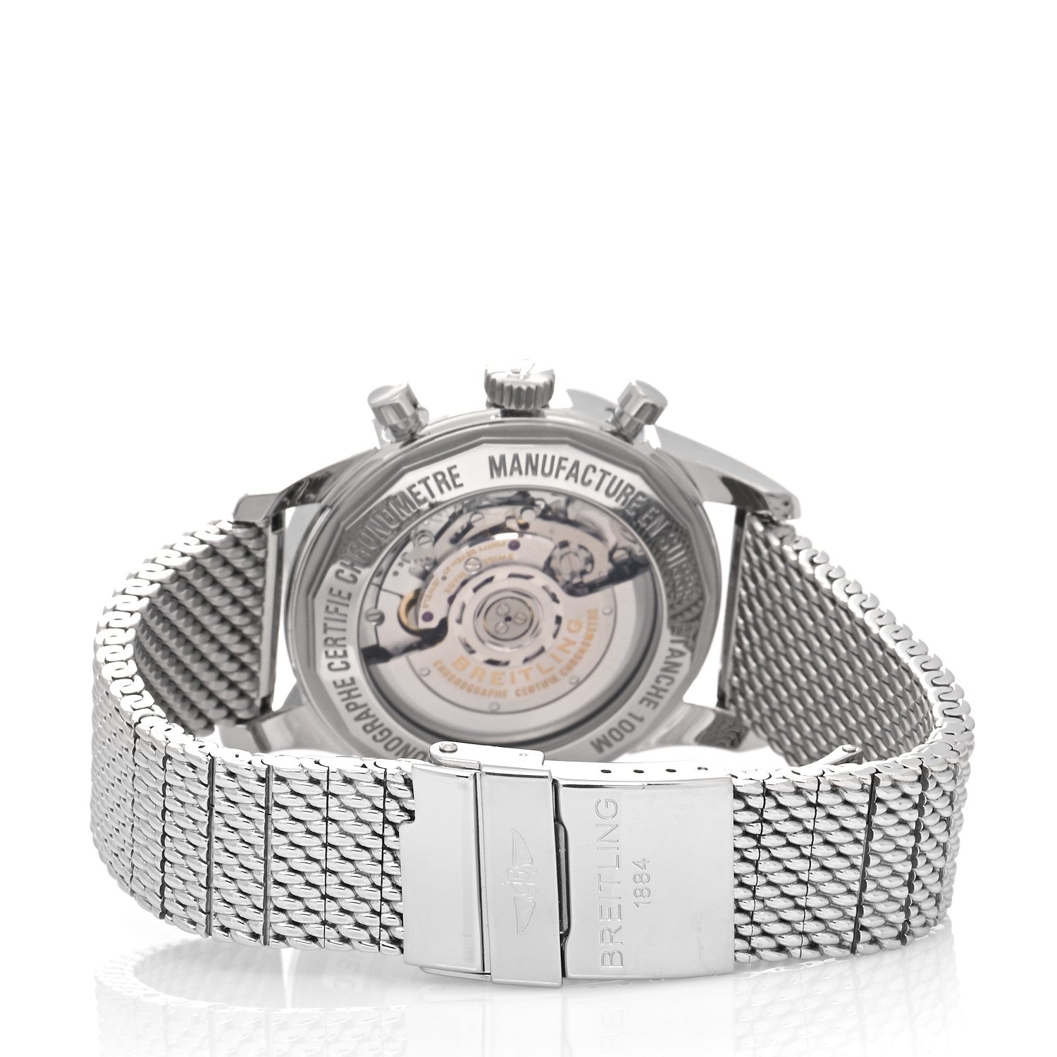 Breitling Stainless Steel 43mm Transocean Chronograph Automatic Watch Black AB0152 3 of 4