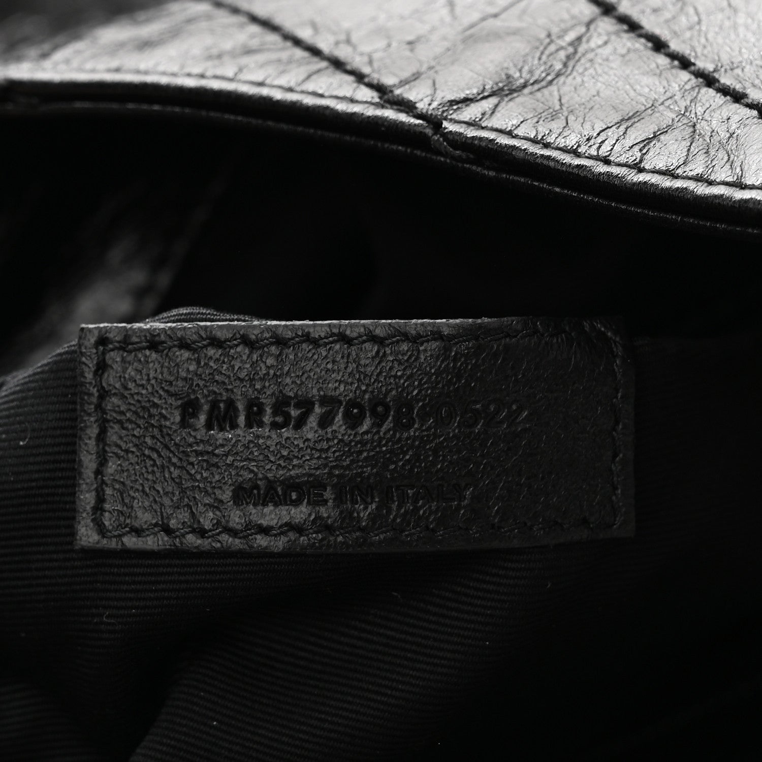 Saint Laurent Crinkled Calfskin Matelasse Monogram Large Niki Shopper Tote Black 7 of 11