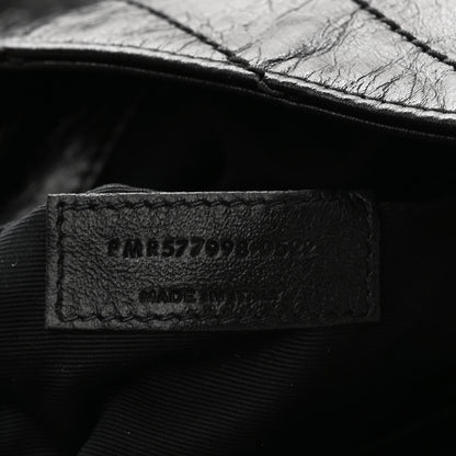 Saint Laurent Crinkled Calfskin Matelasse Monogram Large Niki Shopper Tote Black 7 of 11
