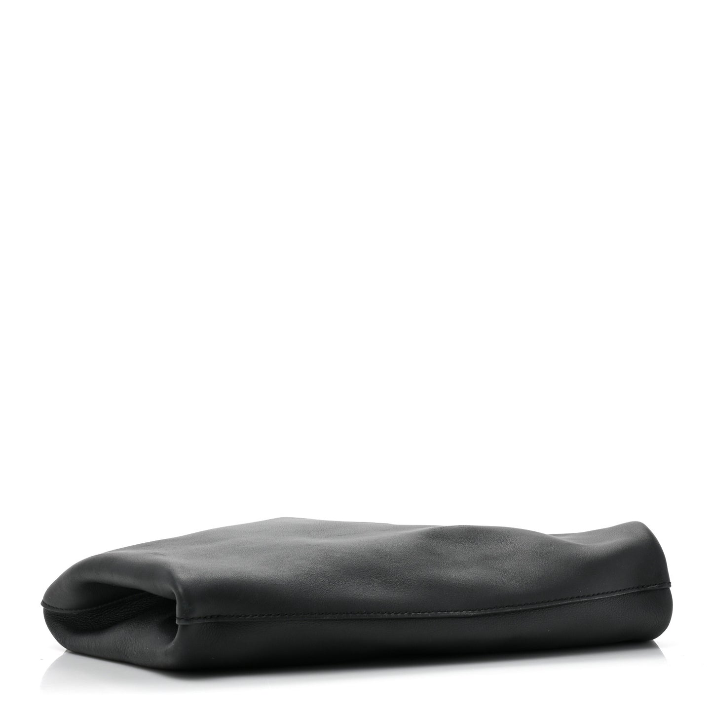 Calfskin Grommet Hobo Black