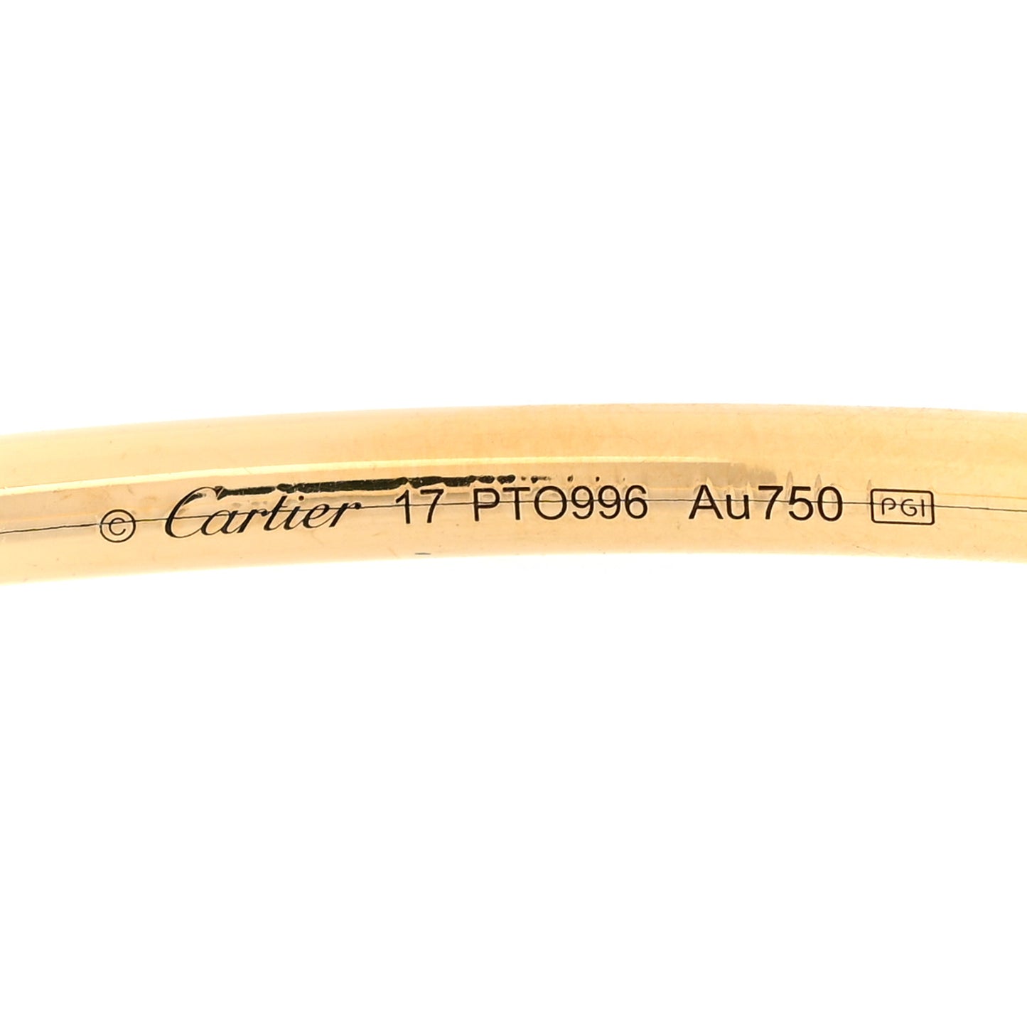 18K Yellow Gold Diamond Small Juste Un Clou Bracelet 17