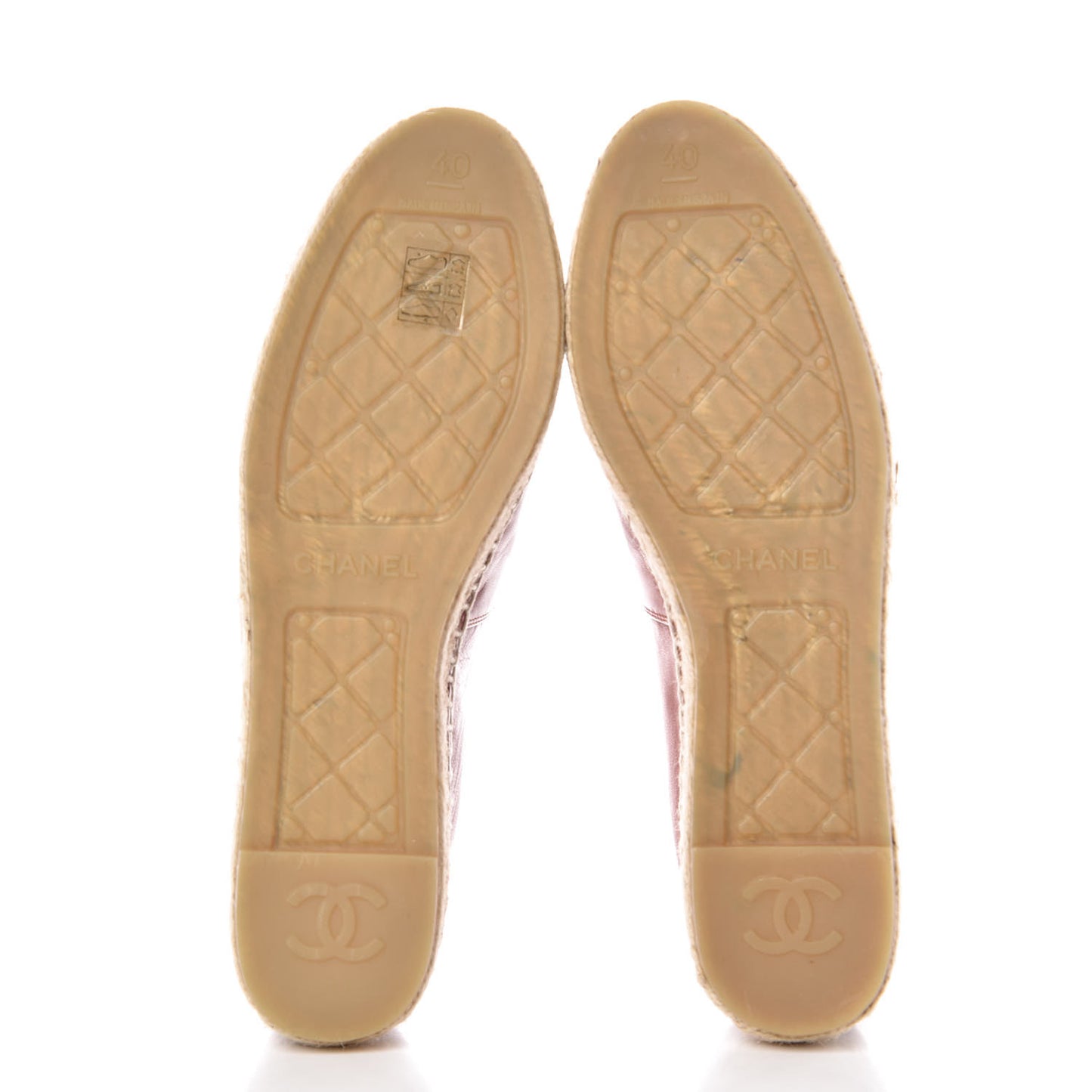 Lambskin CC Espadrilles 40 Brown