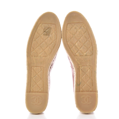 Chanel Lambskin CC Espadrilles 40 Brown 5 of 11