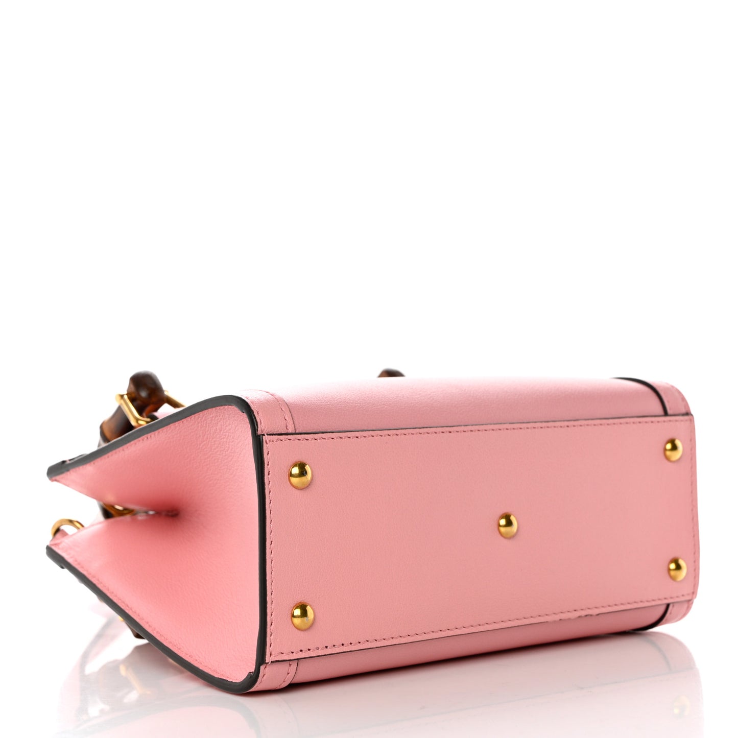 Wonka Grain Calfskin Mini Diana Tote Bag Wild Rose Fuxia Fluo