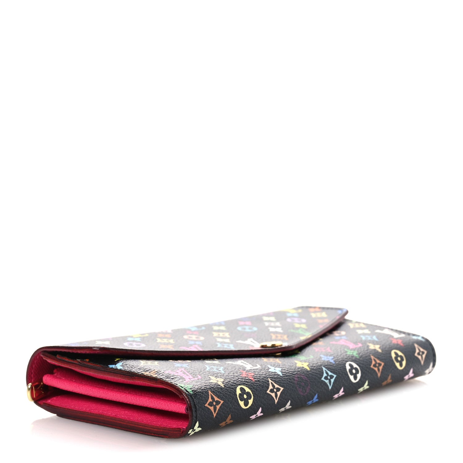 Louis Vuitton Monogram Multicolor Sarah Wallet NM Black Grenade 4 of 7