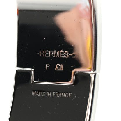 Hermes Enamel Wide Clic Clac H Bracelet PM Bleu Electrique 4 of 4