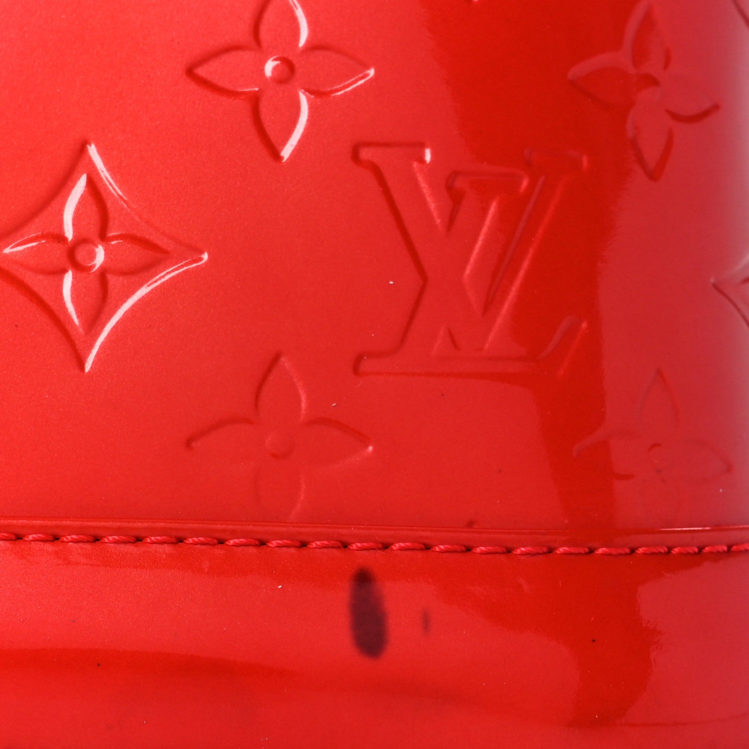 Louis Vuitton Vernis Alma BB Cherry 10 of 15