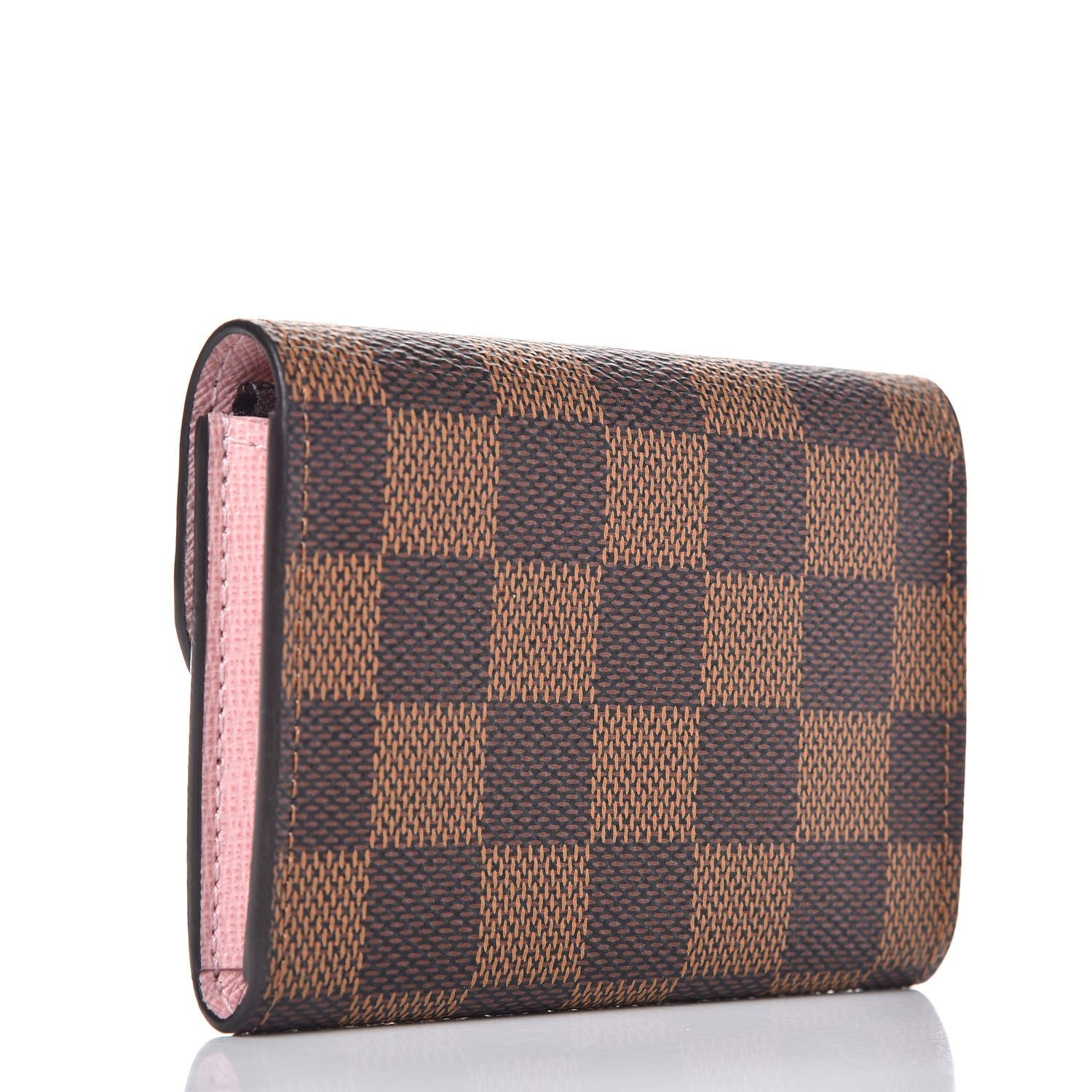 Louis Vuitton Damier Ebene Rosalie Coin Purse Rose Ballerine 3 of 9