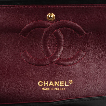 Chanel Lambskin Quilted Medium Double Flap Black 7 of 9