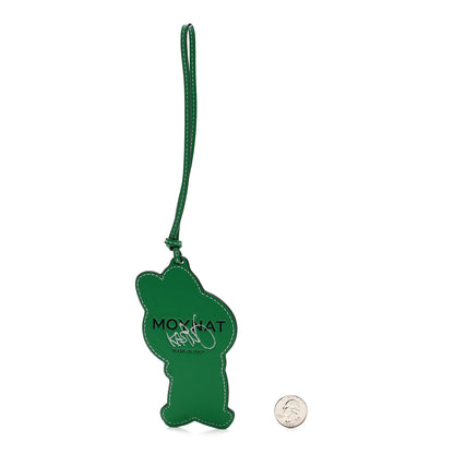 Moynat X KASING LUNG Calfskin Labubu Bag Charm Green 2 of 4