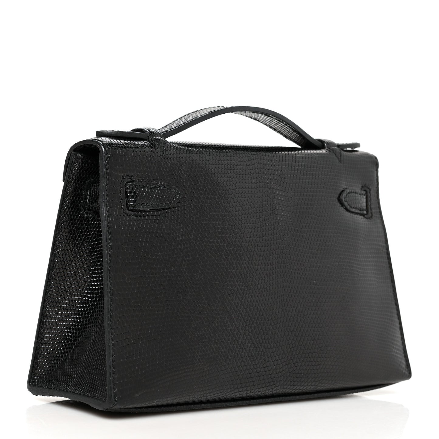 Lizard Kelly Pochette Clutch Black