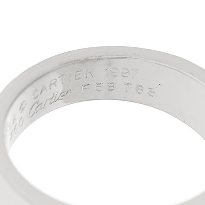 Cartier 18K White Gold Citrine Tank Ring 52 6 5 of 6