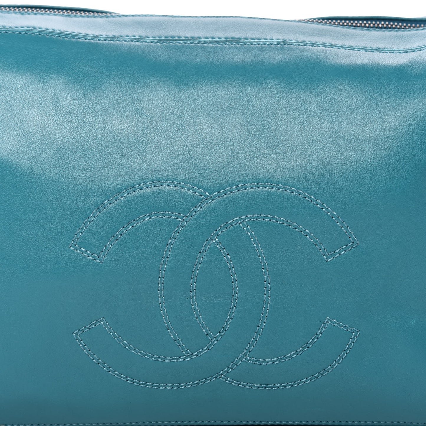 Lambskin CC Shoulder Bag Blue