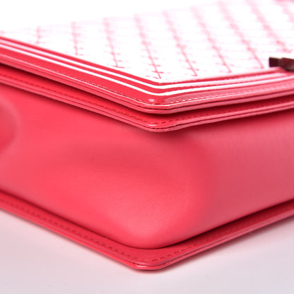 Chanel Patent Quilted Large Boy Flap Pink 8 of 11