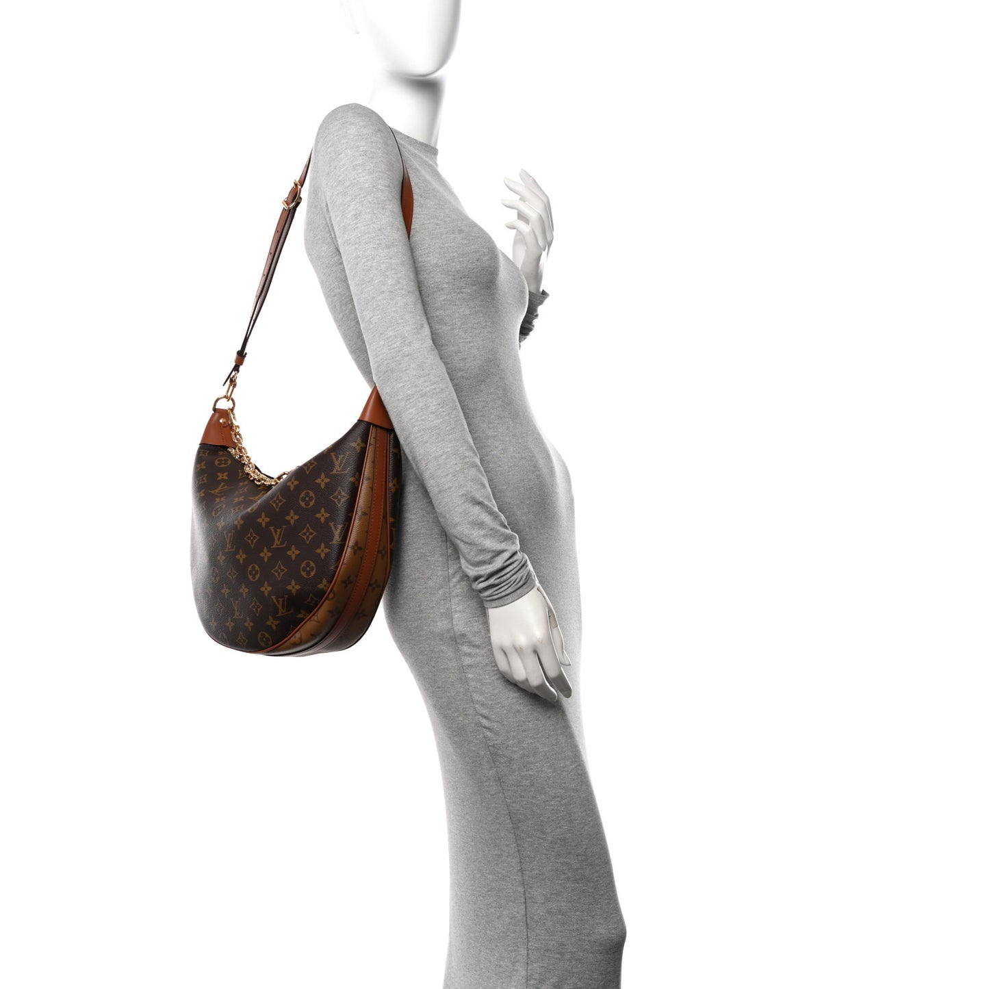 Reverse Monogram Loop Hobo