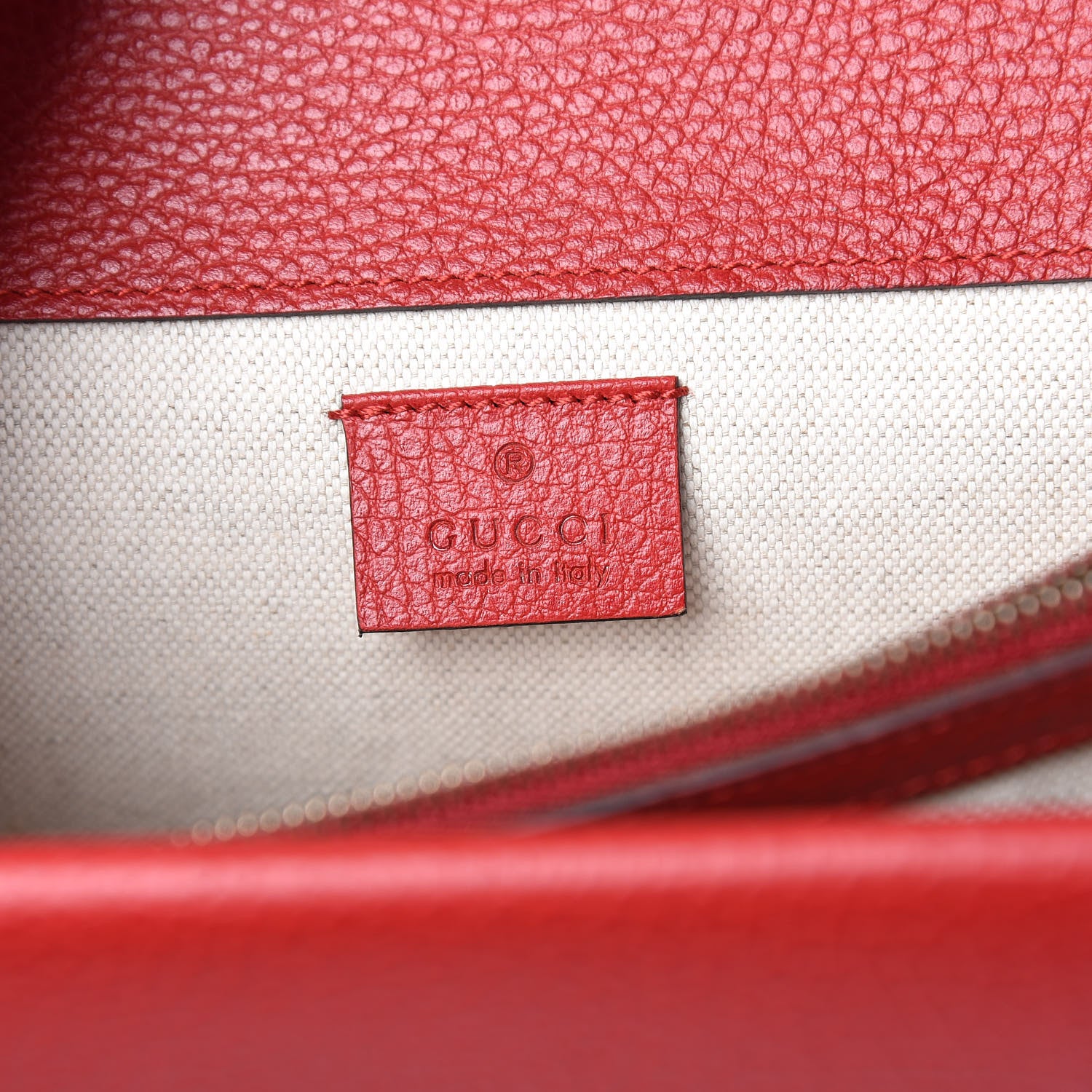 Gucci Dollar Calfskin Swarovski Crystal Small Dionysus Shoulder Bag Hibiscus Red 6 of 10