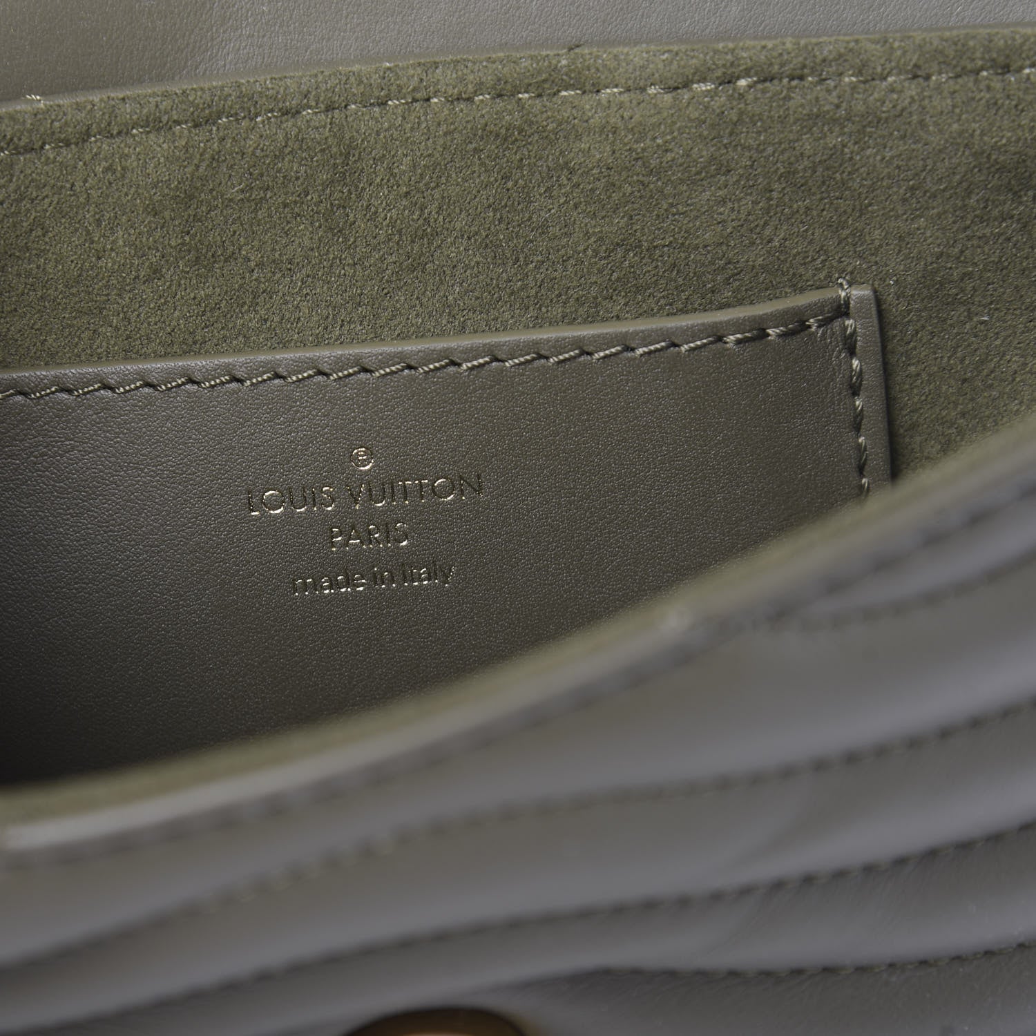 Louis Vuitton Calfskin New Wave Multi Pochette Kaki 5 of 8