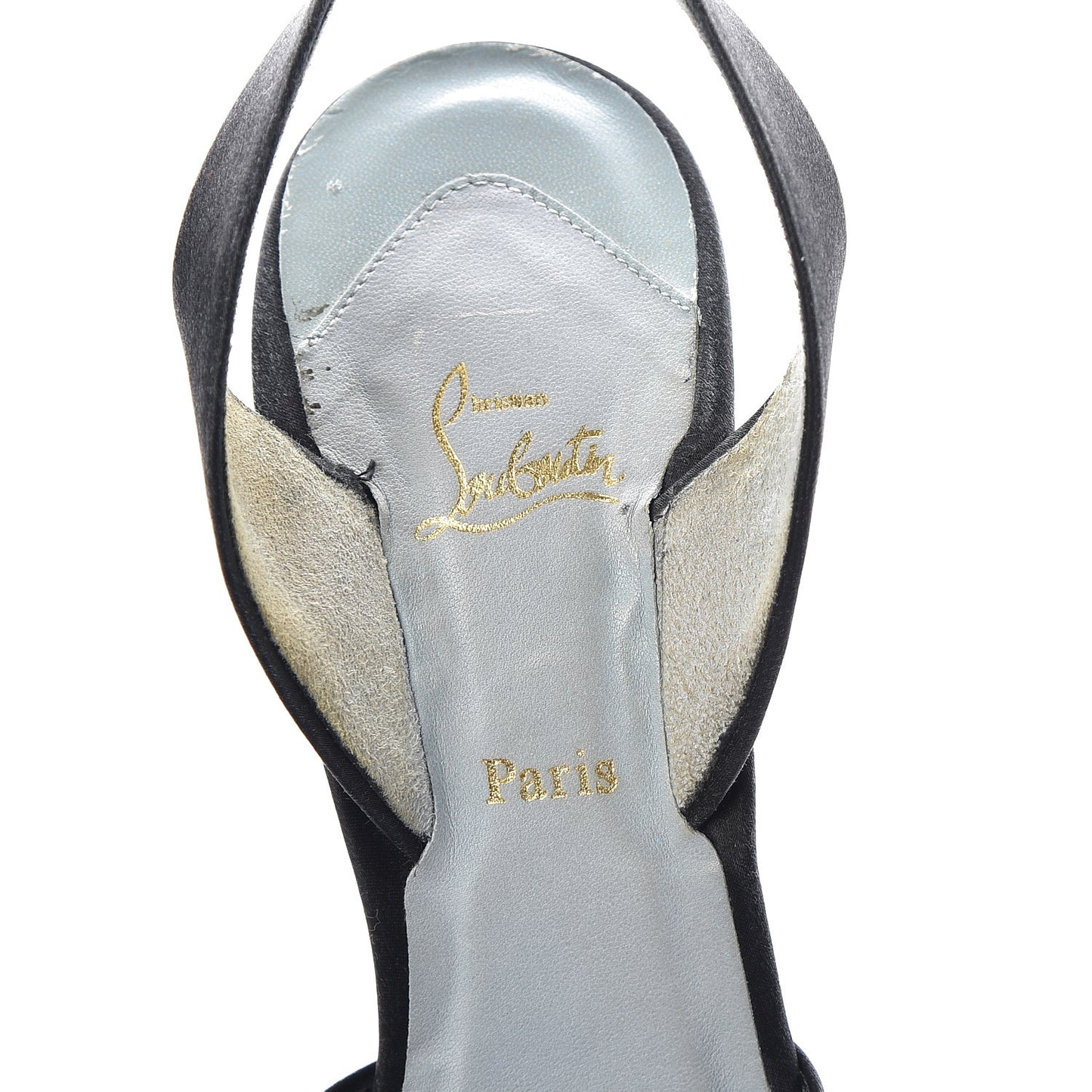 Satin Slingback 100 Pumps 38.5 Black