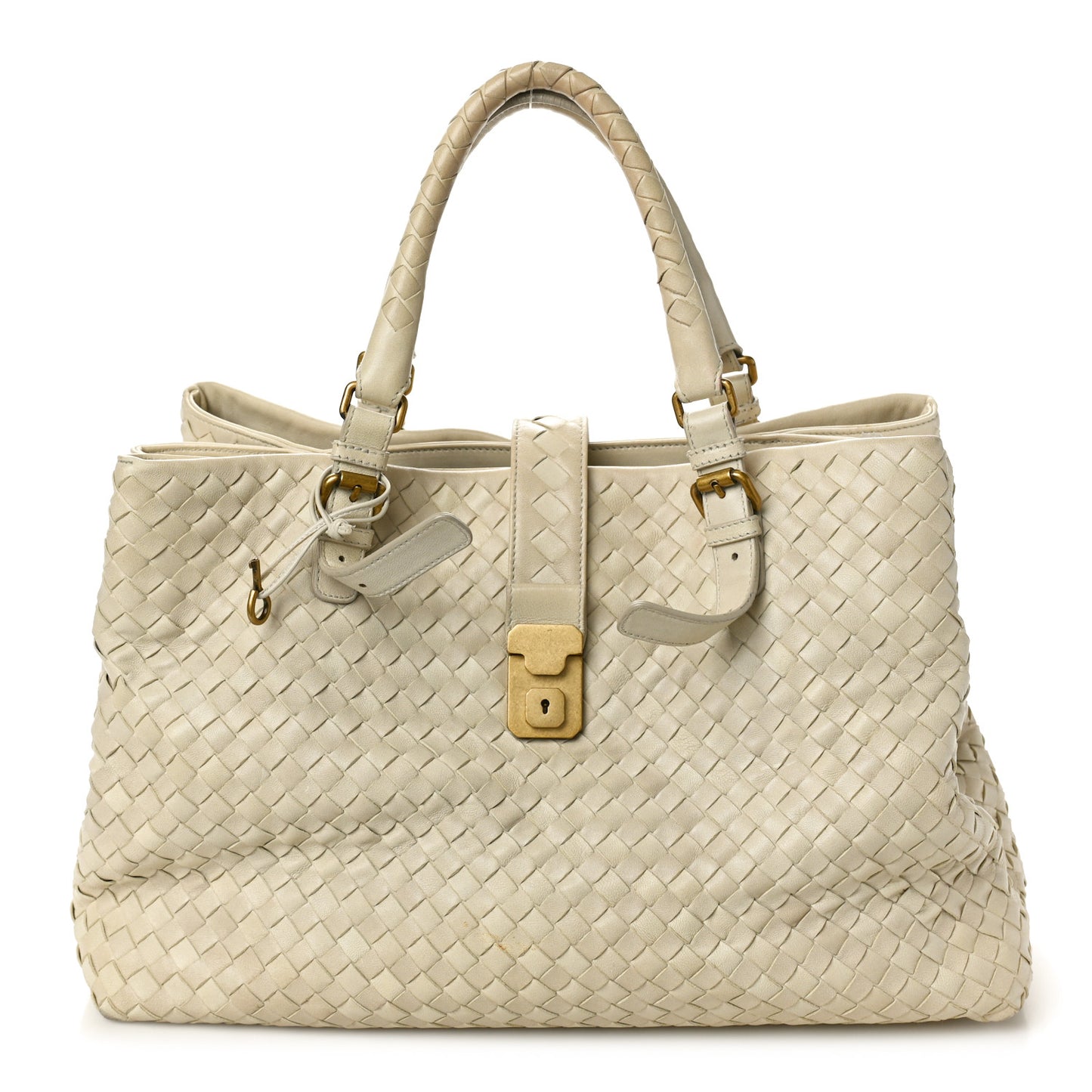 Nappa Intrecciato Medium Roma Tote Marmo