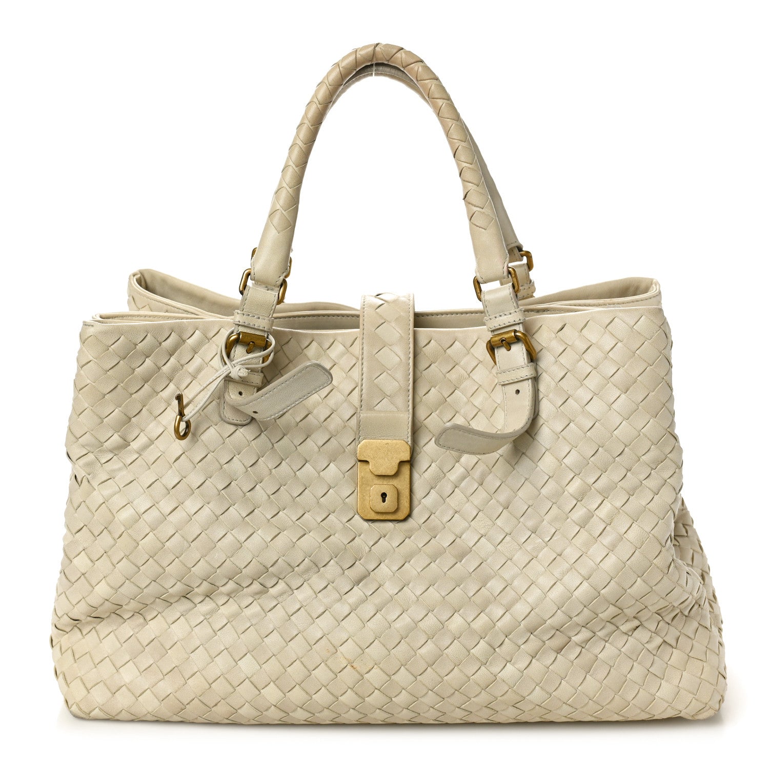 Bottega Veneta Nappa Intrecciato Medium Roma Tote Marmo 1 of 14