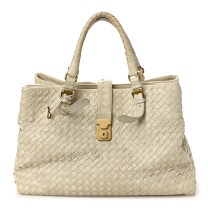 Bottega Veneta Nappa Intrecciato Medium Roma Tote Marmo 1 of 14
