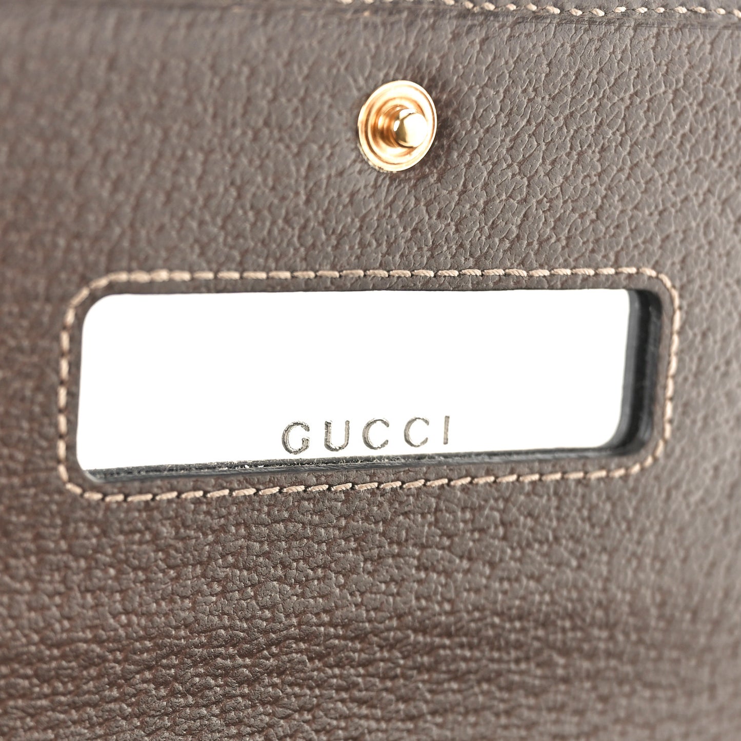 GG Supreme Monogram Web Ophidia Wallet On Chain Brown