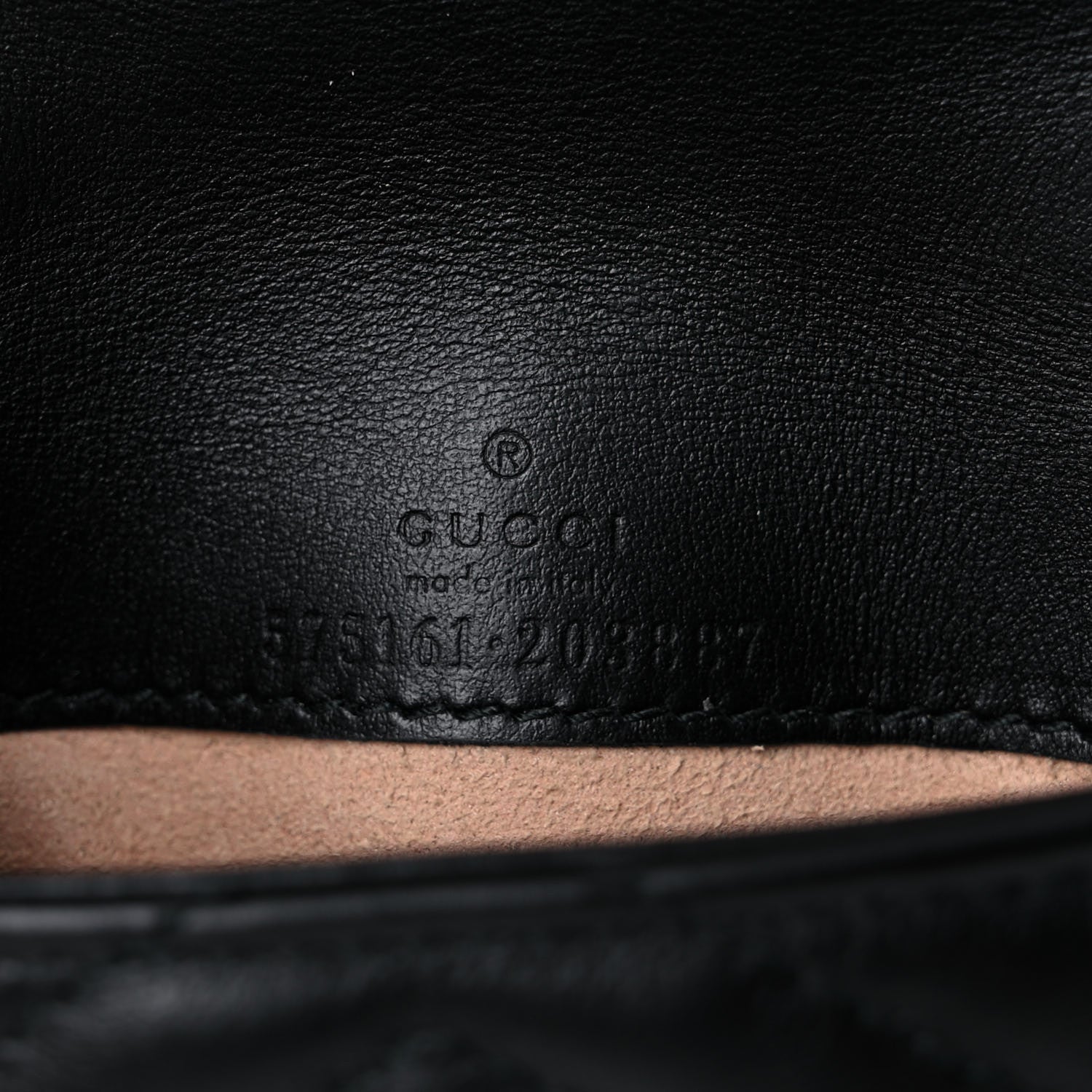 Gucci Calfskin Matelasse GG Marmont 2.0 Coin Purse On A Chain Black 6 of 10