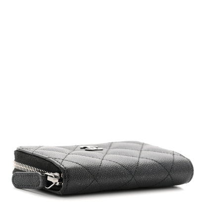 Chanel Iridescent Caviar Quilted Zip Coin Purse Black 4 of 8